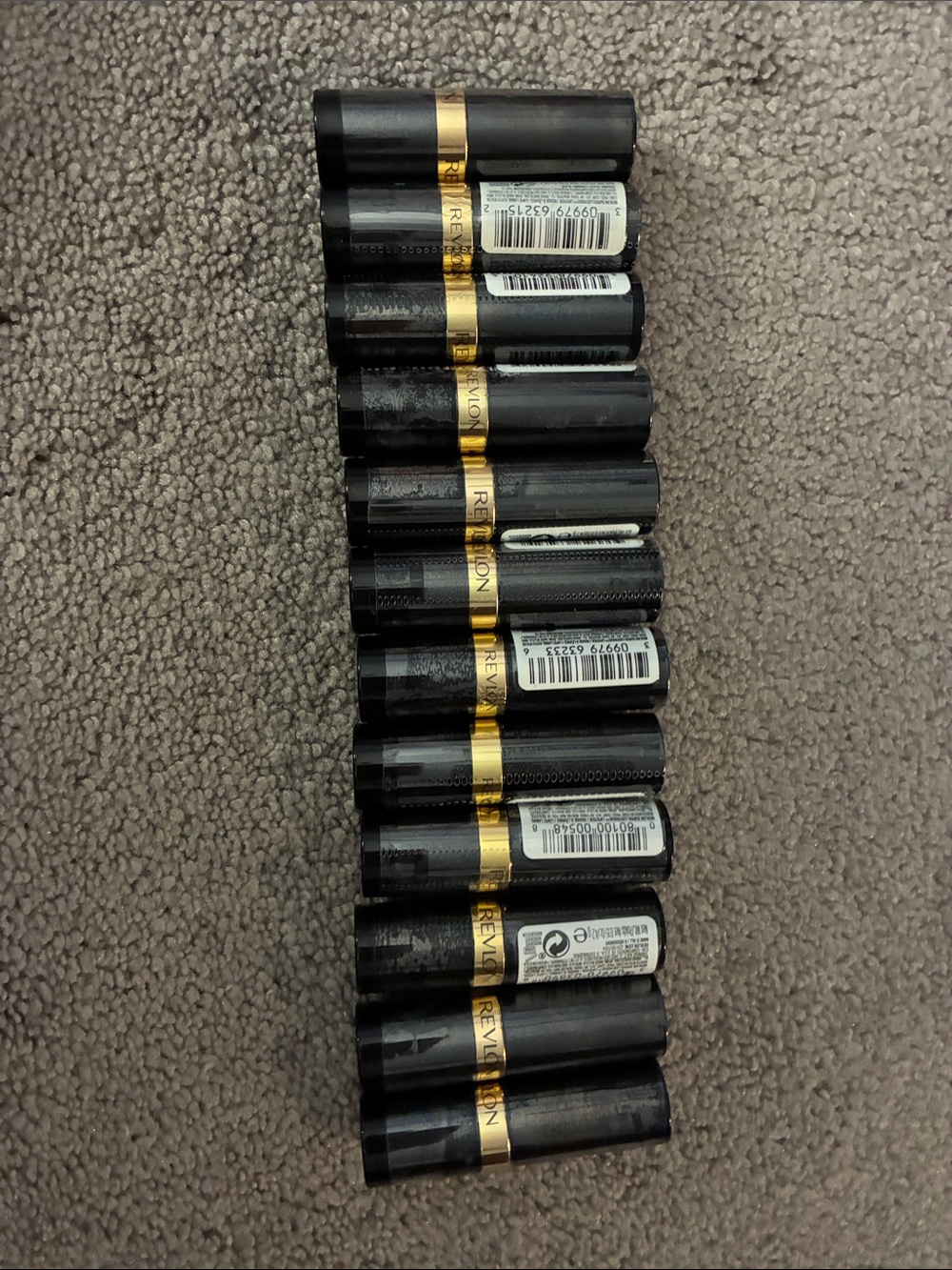 Revlon Black & Gold Lipstick Set of 12